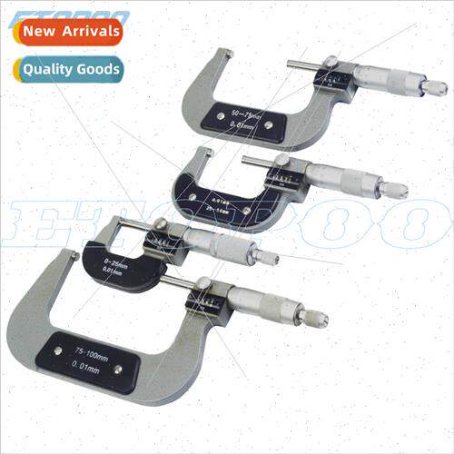 Micrometer 0-25/50/75/100mm Thickness Gauge High Accuracy