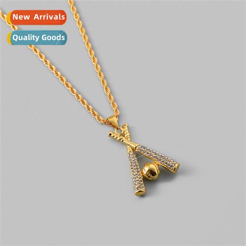 New  Hip Hop Hundred Fashion Men Gold Full Diamond Golf Ball