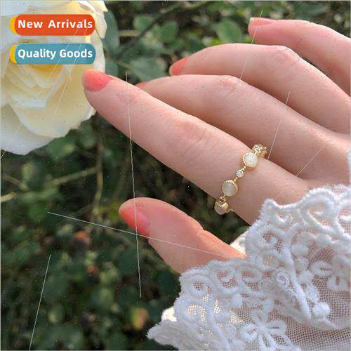 Gentle adjustable open ring female Korea simple hundred matc