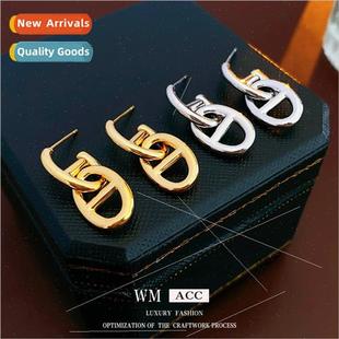 Pig Oval Nose Earrings Fashion silver Europe Pin