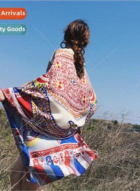 Summer new air-condioning shawl scarf bohemian cashew flower