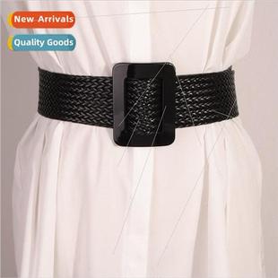 woven summer head buckle resin stch raffia East Middle