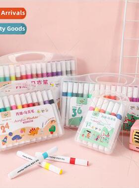 Wanda acrylic markers 适用 students art painting with pressu