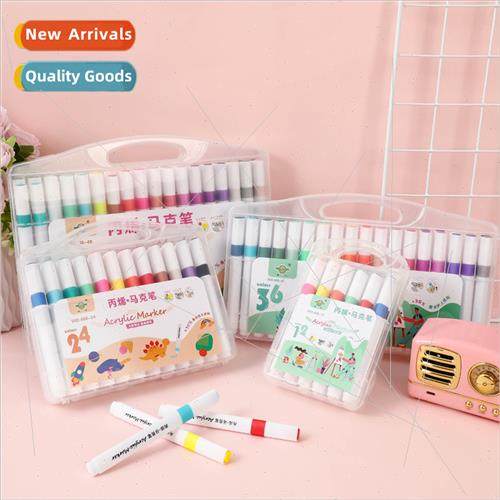 Wanda acrylic markers 适用 students art painting with pressu