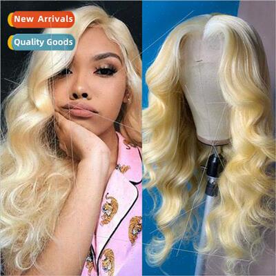 African Europe wig ladies long curly hair fluffy curls blond