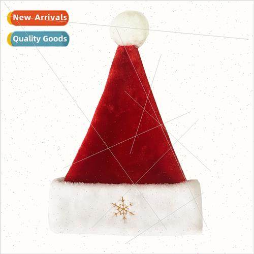 Christmas party supplies 30*42cm short plush embroidered sno