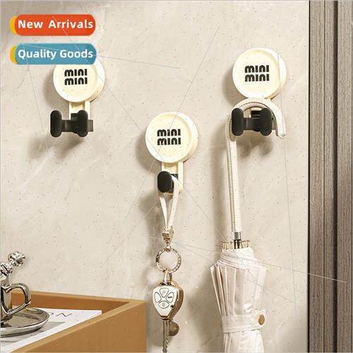 No-hole -marking sticky hooks bathroom round suction cup hoo