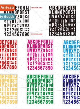 1 inch mailbox number address colorful rainbow self-adhesive