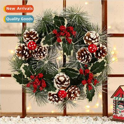 New Christmas decorations pine cone wreaths hotel shopping m