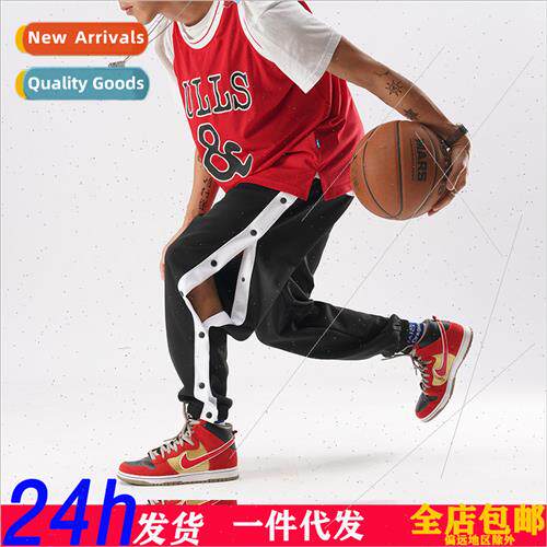2023 Men Basketball Pants Buckle Training Pants Men Casual P