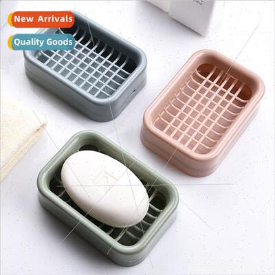 Lattice Double Layer Hygienic Soap Box Drainage Mesh PP Soap
