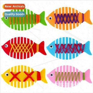 corner kindergarten handmade woven Tangled teaching fish