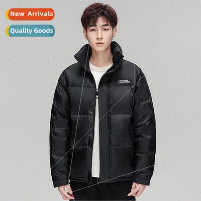Winter short men stand-up collar down jacket thickened warm
