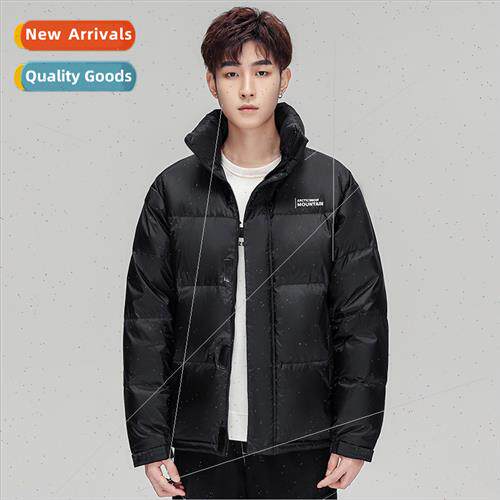 Winter short men stand-up collar down jacket thickened warm