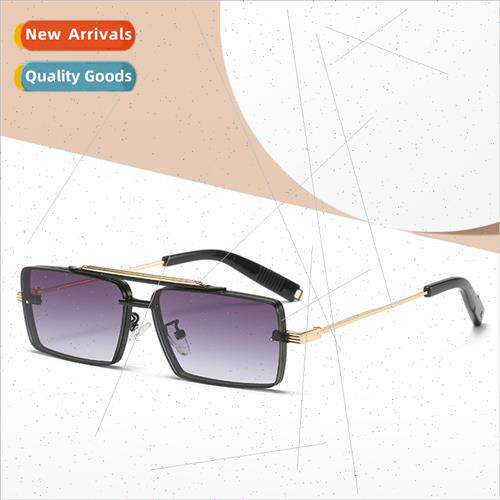 New D men double beam small eye cover male model sunglasses