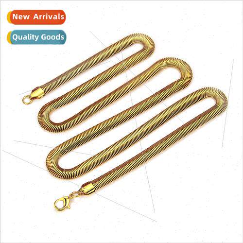 Europe hip hop men women  flat snakebone chain copper chain