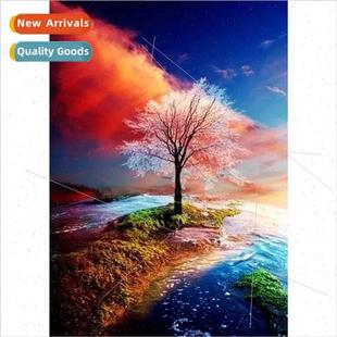 handmade full diamond New stch room cross decorative living