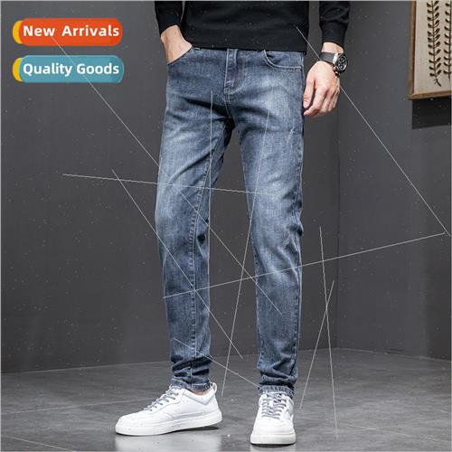 Casual elastic jeans men nd Korean  youth cattle pants men f