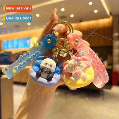 Sofa lying bag hanging doll keychain keychain car charm cart