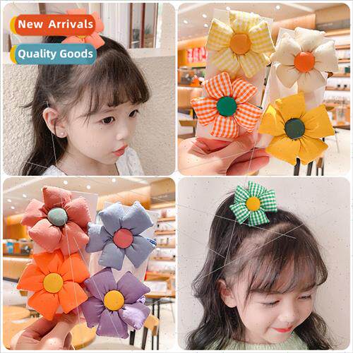 Children headbfemale -injurious hair flowers ltle girl tie p