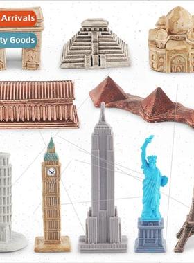 Paris Arc de Triomphe Egyptian pyramids Empire State Buildin