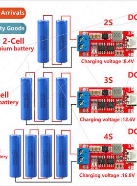 Red Board New 2S 3S 4S Type-C to 8.4V 12.6V 16.8V Boost -ion