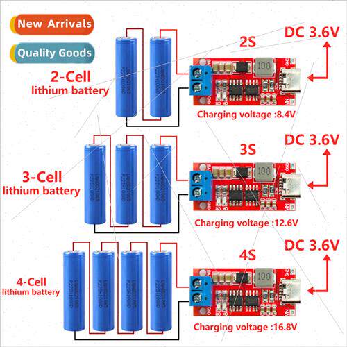 Red Board New 2S 3S 4S Type-C to 8.4V 12.6V 16.8V Boost -ion
