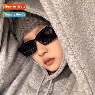 small frame glasses Ins ultraviolet square anti sungla wind