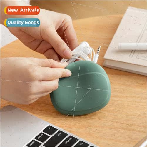 Mobile phone charging cable headset portable data cable stor