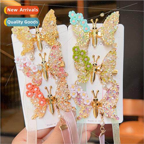 hair clips2023 new will move butterfly rhinestone hair clip