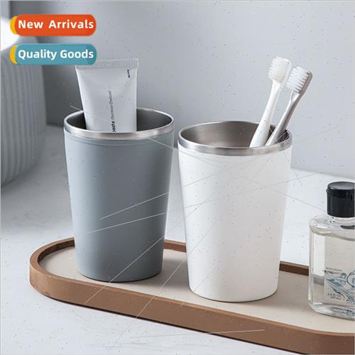 Stainless steel toothbrush cup high value student mouthwash