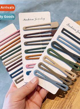 Cute frosted hair clips side clip girl top clip Korean one w