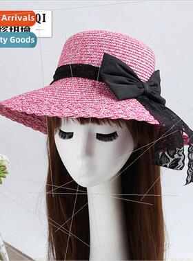 new spring summer large brim sunscreen straw hat Ms. sun-sha