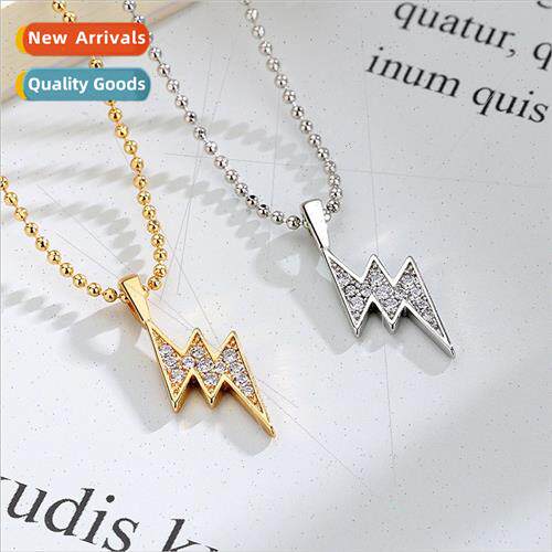 fashion lightning necklace female 2022 new tide hundred wh c