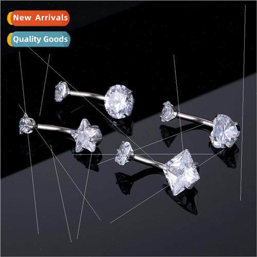 New 316 Stainless Steel Body Piercing Jewelry Inner Teeth Zi