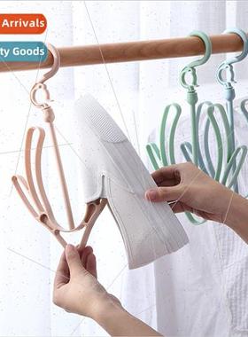 Home multifunctional balcony shoe rack sun shoes hanging sho