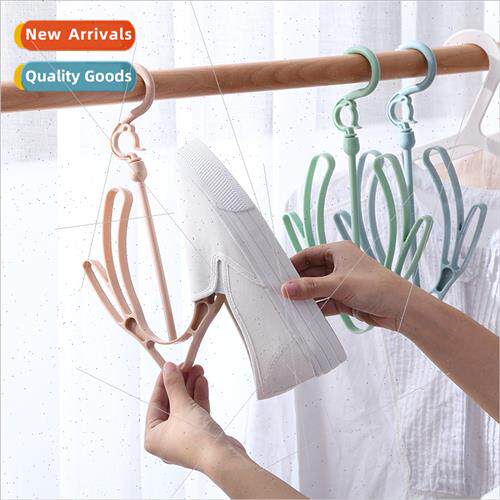 Home multifunctional balcony shoe rack sun shoes hanging sho