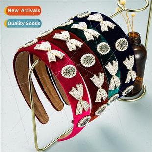 new baroque accessories bands hair Europe bow Hair fashion