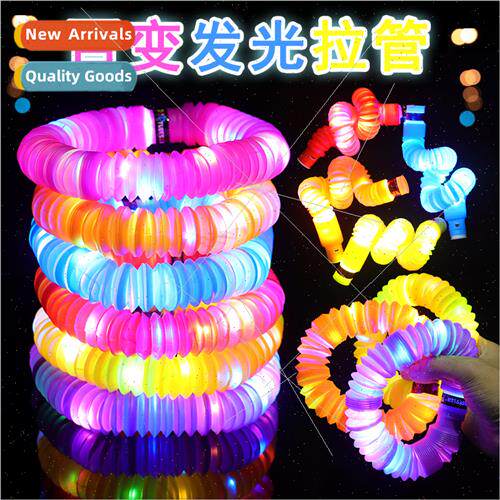 New flash bellows venting decompression LED water pipe pop t