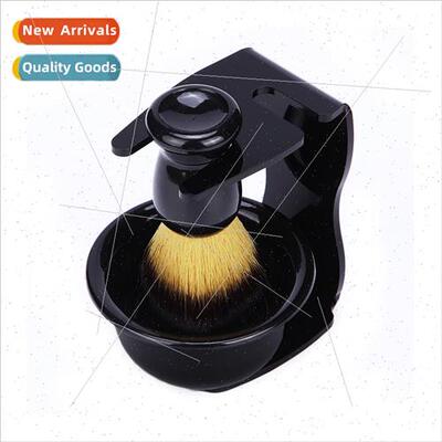 Beard Styling Shaving Foam Bowl Mens 3 Piece Beard Brush Set