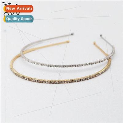 Korea simple versatile hair bands fresh rhinestone fine head