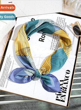 Small square scarf silk scarf women 70cm satin silk graffi s