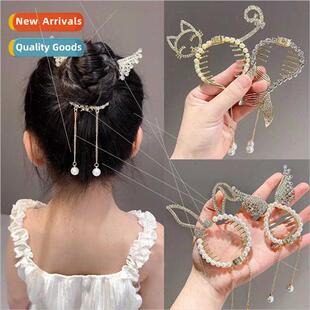Children pills hair buckle grip clip girls fixed disk hair a