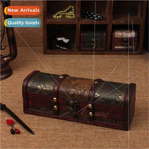 New retro hairpin box wooden hairpin box creative craft gift