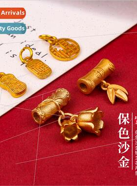 Ancient color antique sgold bell orchid pendant handmade diy