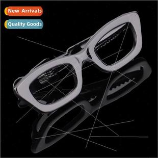 Tie Clip Fun Bla Shirt Eyeglasses Men Personalized Copper