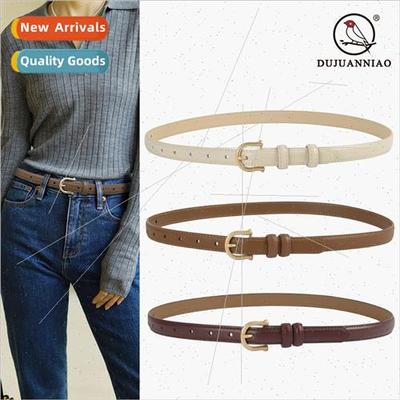 Thin belt female  simple fashion Korean pants belt female st