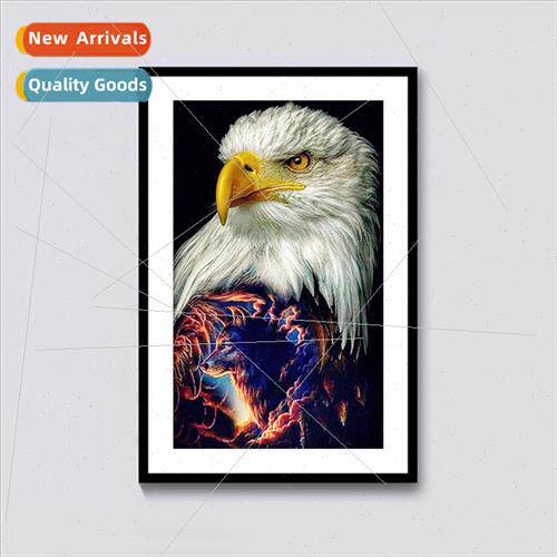 Diamond painting new animal series cross stch eagle wolf ful
