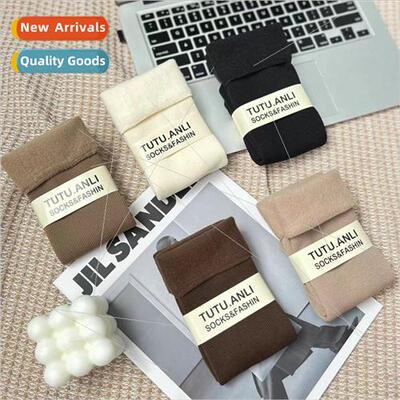 TUTU thickened cotton velvet snow socks a set five pairs gir