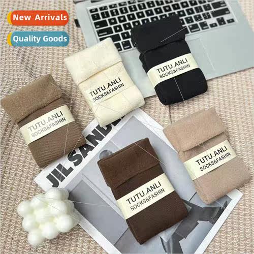 TUTU thickened cotton velvet snow socks a set five pairs gir